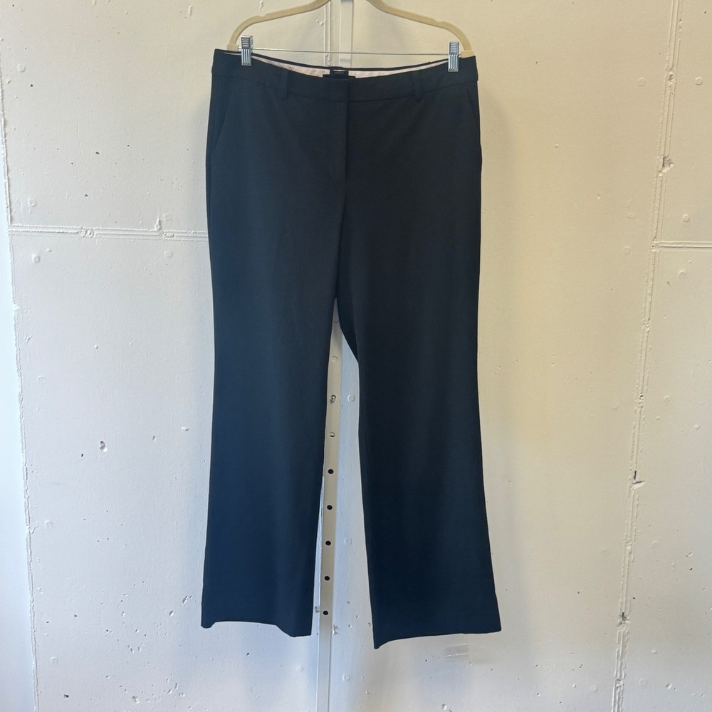 Talbots Windsor Black Straight Leg Dress Pants Womens 12 Professional Workwear